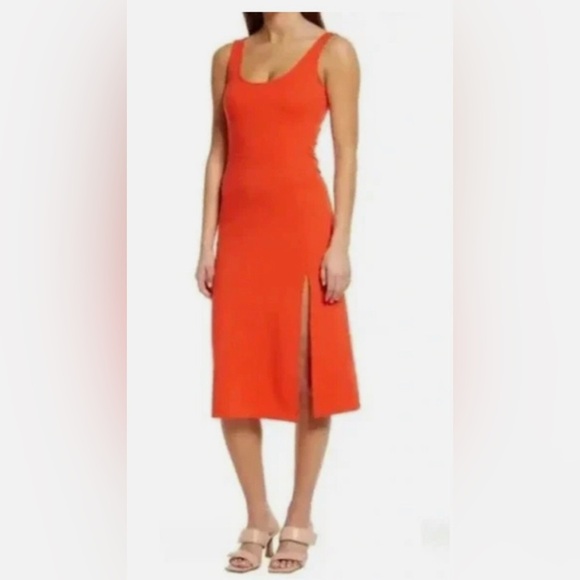 Open Edit Dresses & Skirts - Open Edit Scoop neck dress with slit, size L